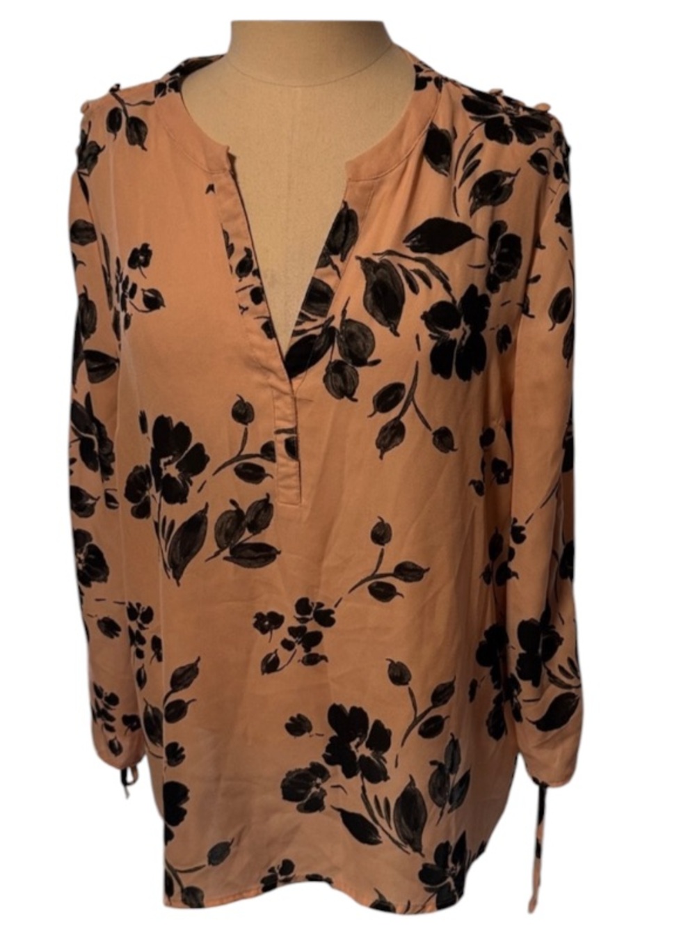 Zac & Rachel Pink and Black Floral Blouse size XL in excellent condition
136/3t - Picture 4 of 16